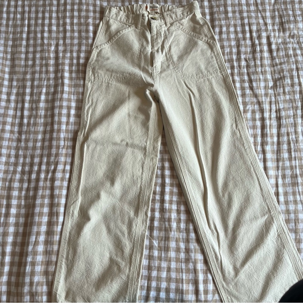 Mollusk surf shop painter pants in cream